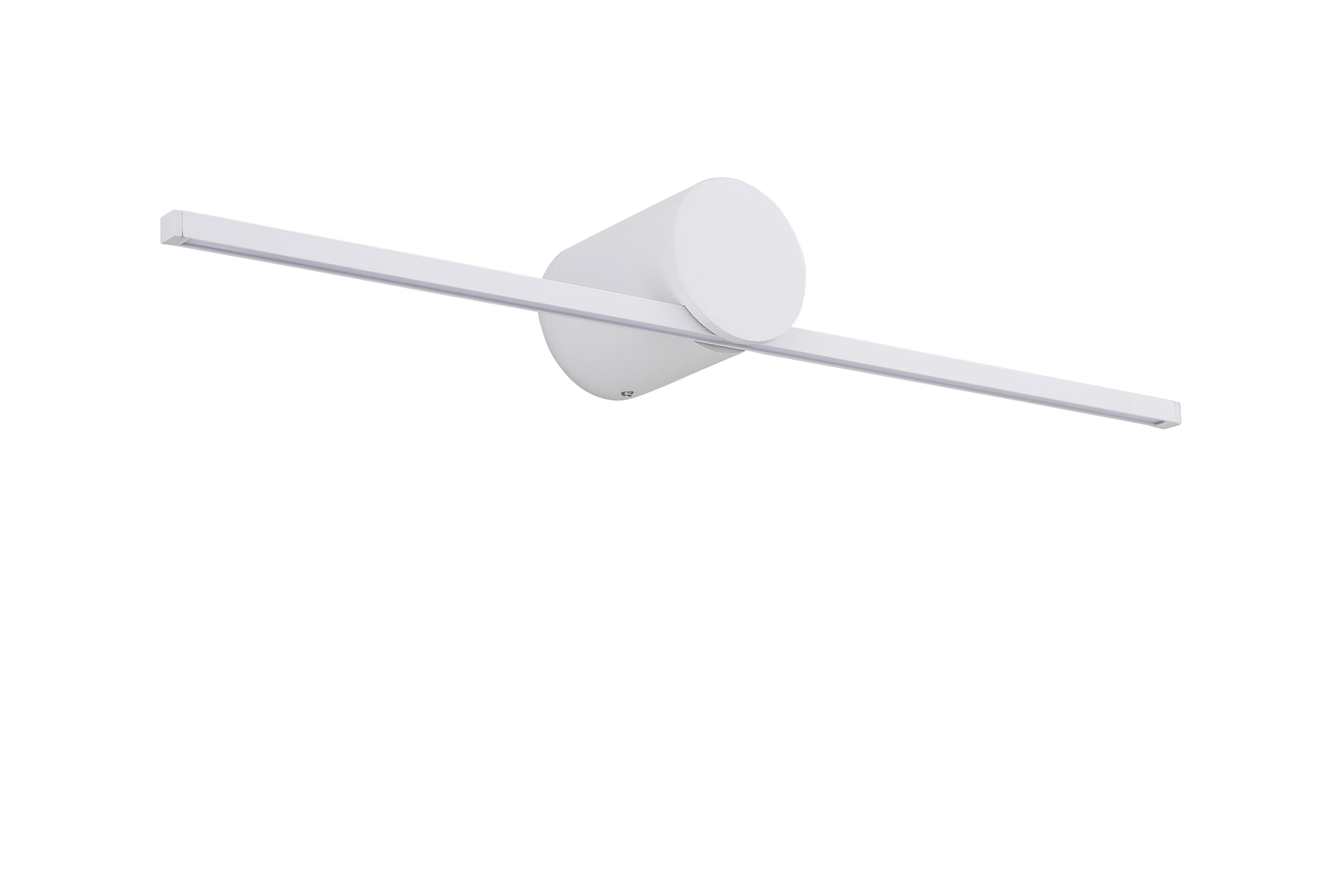 Badezimmer-wandleuchte Lp-777/1w M Wh Modern Slim - Weiss, Basics, Metall (5.5/40/7cm)