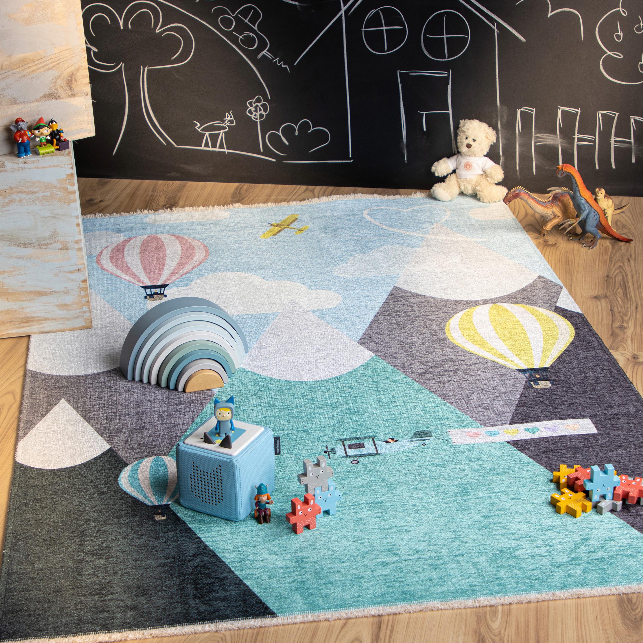 Kinderteppich my Greta Multicolor ca. 115x170cm - Gelb/Rot, Trend, Textil (115/170cm) - Obsession