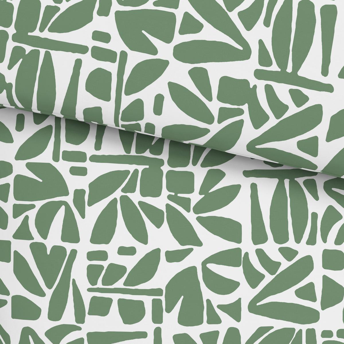 Lenjerie de pat Britta, cca. 140x200/50x70 cm - alb/verde, Modern, textil (140/200cm) - Mömax