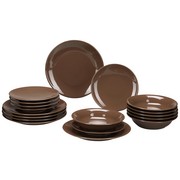 Geschirr Sets Haushaltswaren Produkte Mömax Kombiservice Inka Aus Steinzeug 18 Teilig Braun Keramik Mömax Modern Living