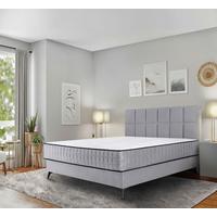 PAT BOX LINA - gri, Modern, textil/material pe bază de lemn (180/200cm) - Modern Living