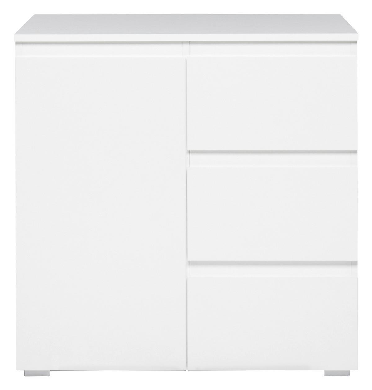 Komoda Image 2, Bela - bela, Konvencionalno, leseni material (80/80/40cm) - Livetastic