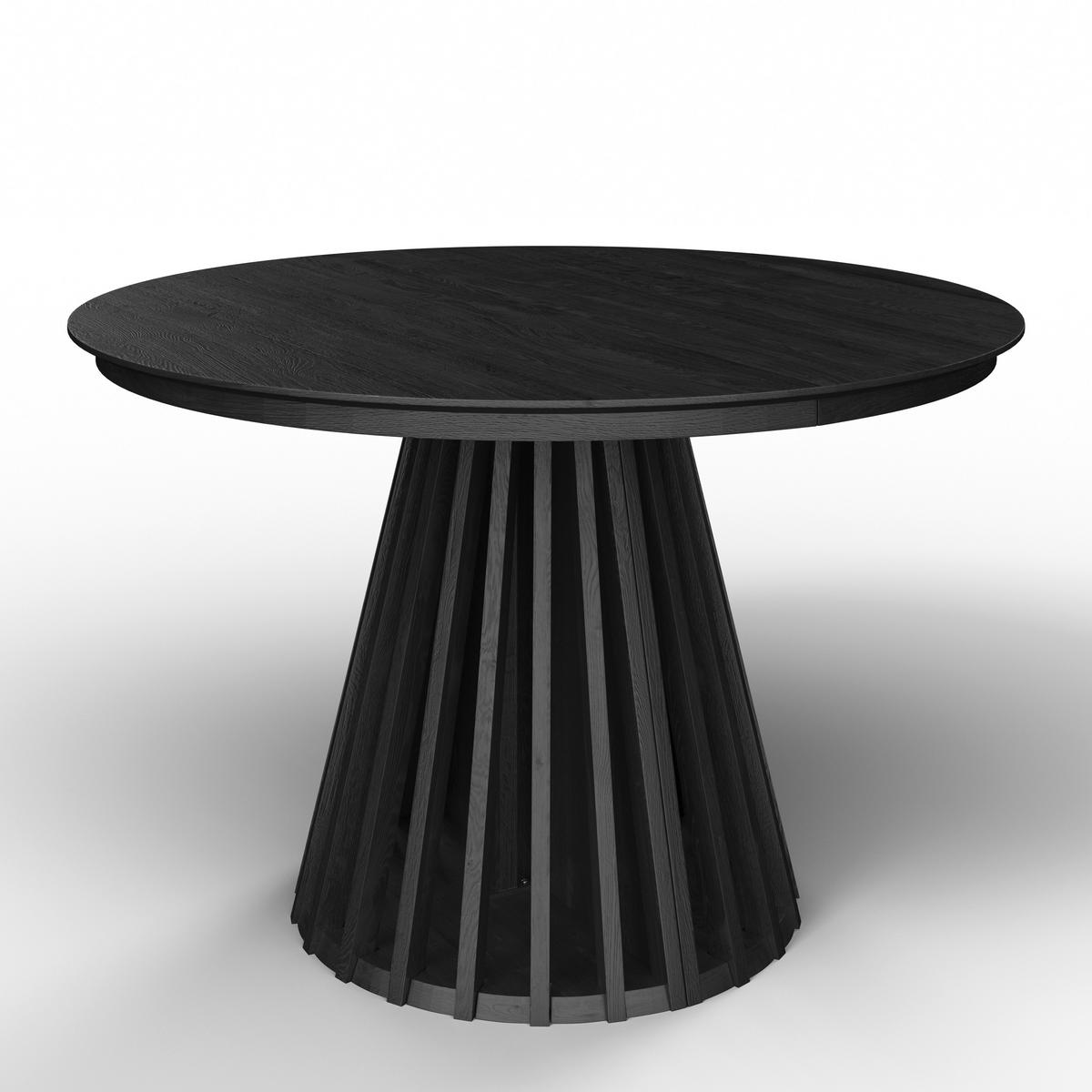 Raztegljiva Miza Ennio, 120-200x120, Črna - črna, Moderno, leseni material/les (120-160/76/120cm) - Bessagi Home