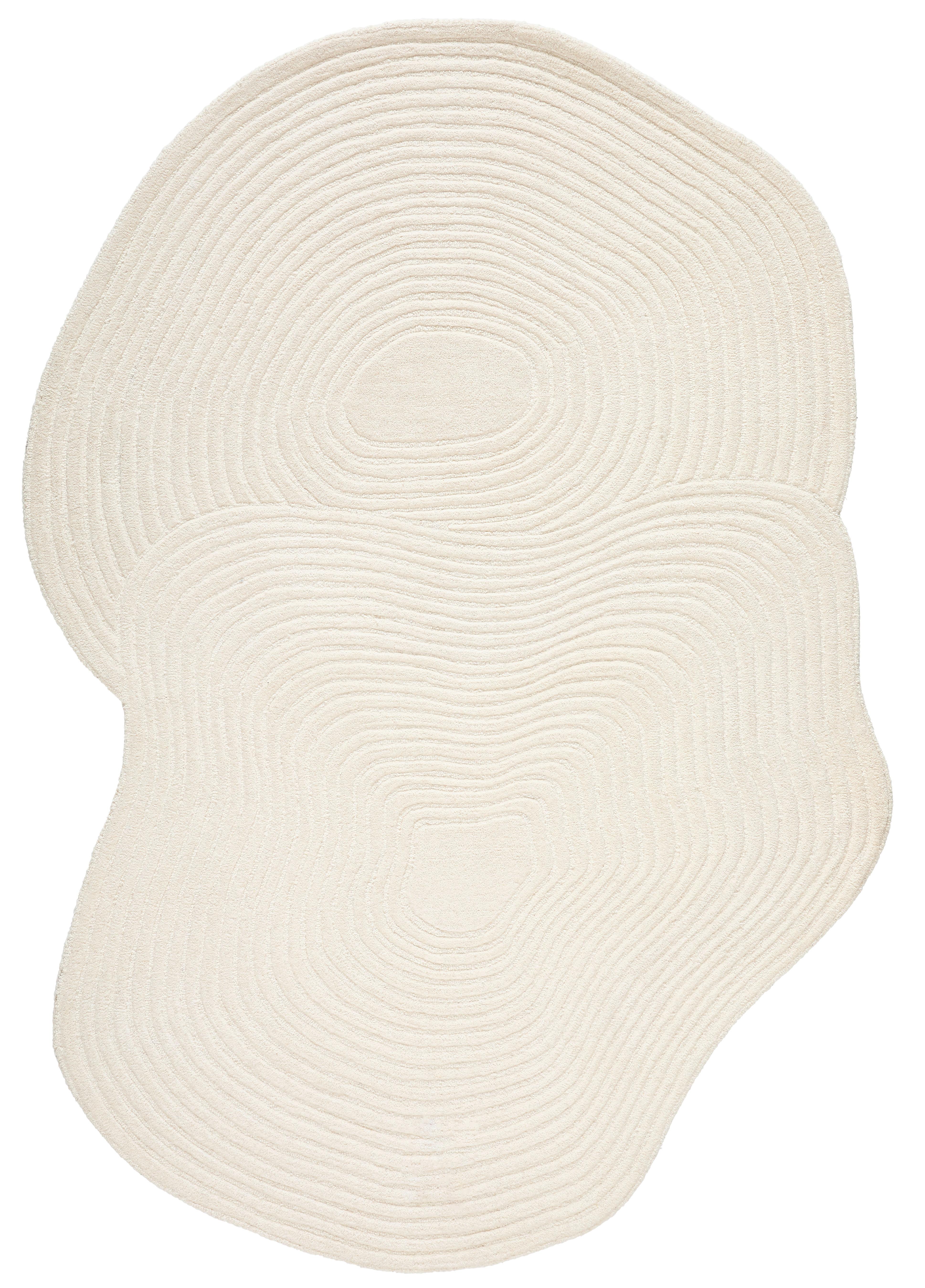 DYWAN TKANY RĘCZNIE LAKE - kremowy, Design, tkanina (160/230cm) - Novel