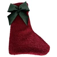 Dekohänger Santa Rot/Waldgrün - Waldgrün/Rot, Textil (25/38cm) - Mömax