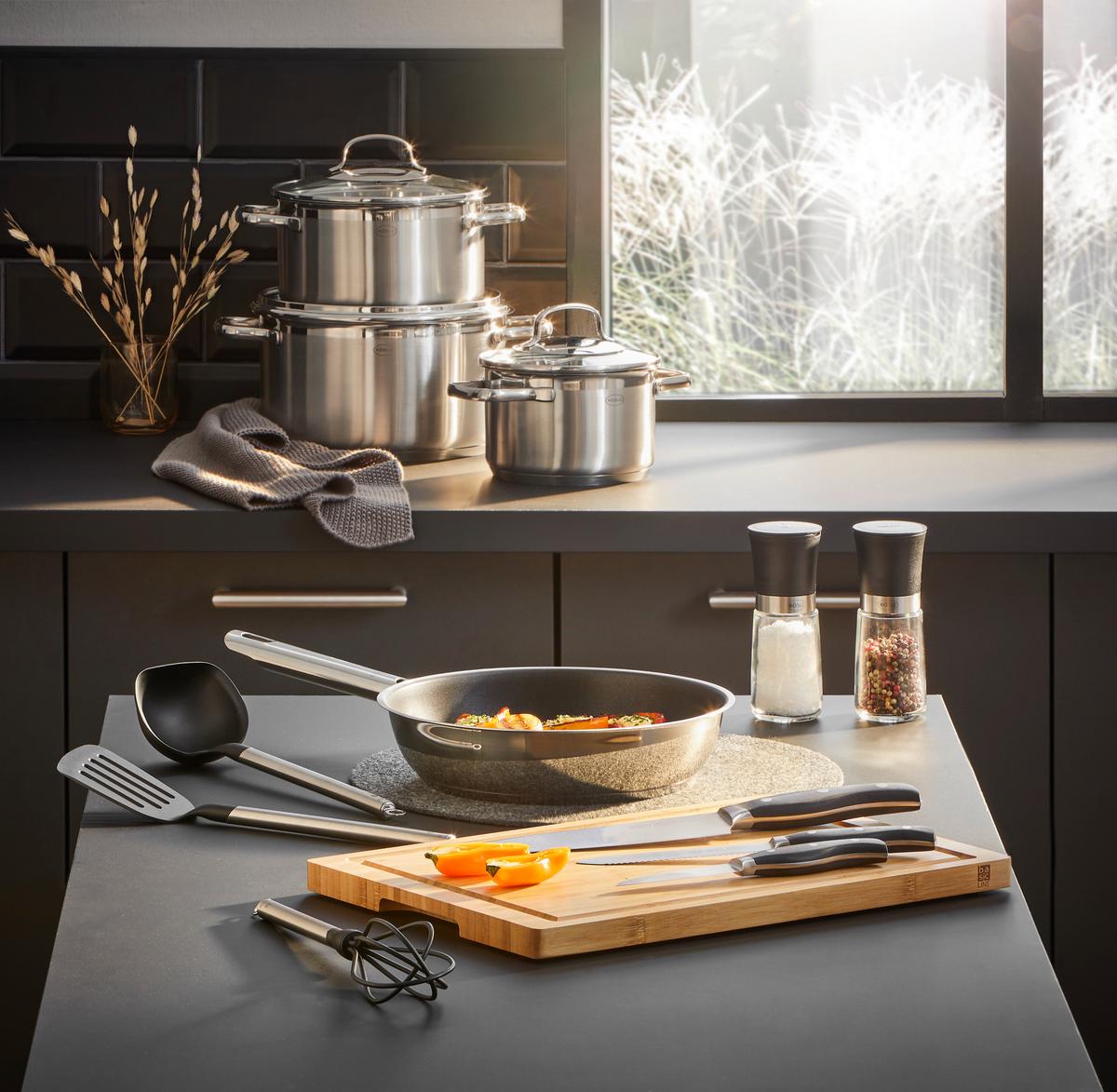 ZESTAW GARNKÓW 13605 RÖSLE - Basics, metal (37,8/29/59cm) - Rösle