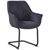 Armlehnstuhl Nova Grau - Schwarz/Grau, MODERN, Textil/Metall (64/87/60cm) - Premium Living