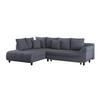 Kutna Garnitura Mendoza - crna/antracit, Design, tekstil/drvo (197/309cm) - Modern Living
