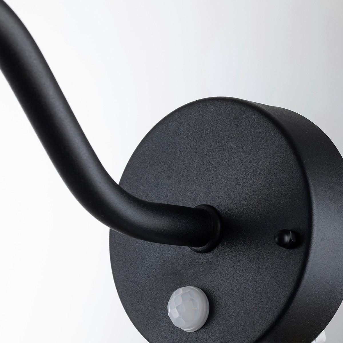 Kültéri Falilámpa Klampenborg-Pir-Bk - fekete, Design, üveg/fém (42/27.5/25.5cm) - Elstead Lighting