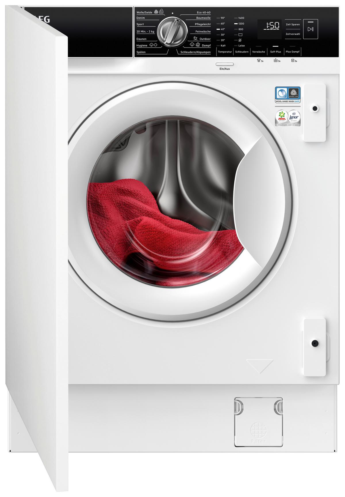 Einbauwaschmaschine LR7BI6480 max. 2100 Watt - Weiß, Metall (59,6/81,9/55,3cm) - AEG