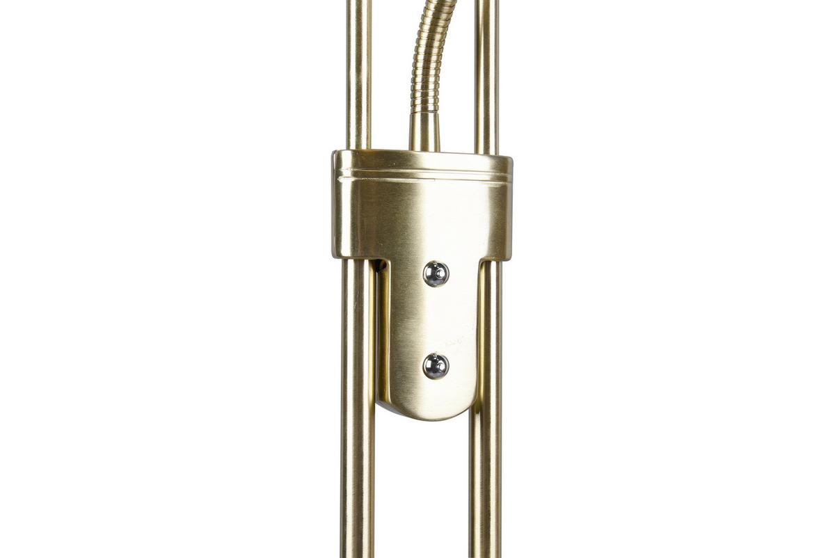 LAMPA LED OŚWIETLAJĄCA SUFIT ORSON - kolor mosiężny/kolor alabastrowy, Basics, metal/szkło (32,5/180cm) - Novel