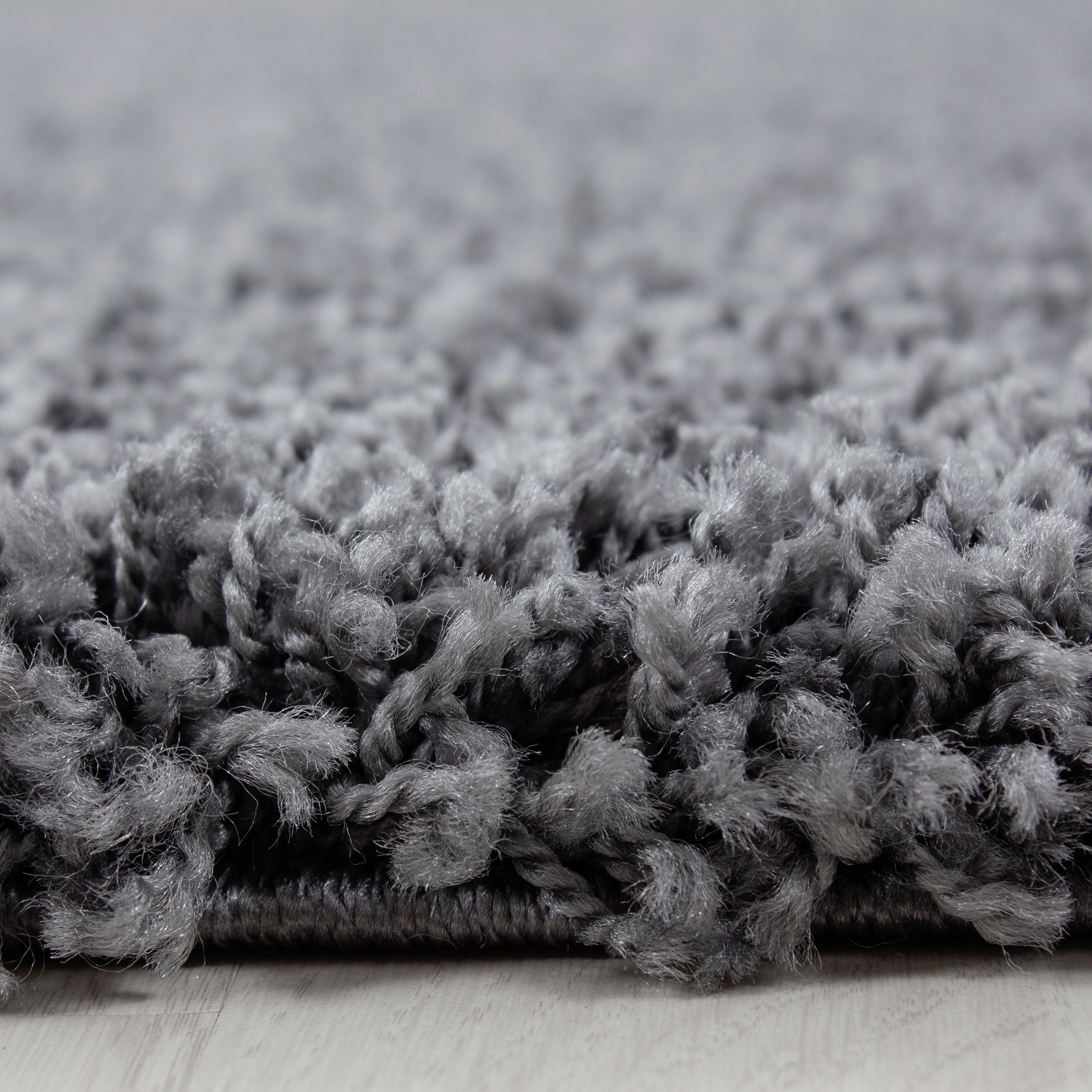 Hochflorteppich Life Grey Grau ca. 120cm - Grau, KONVENTIONELL, Textil (120cm) - Novel