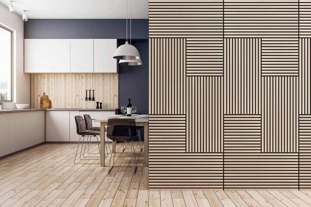 PANEL AKUSTYCZNY 11001A - kolor dębowy, Modern, materiał drewnopochodny (52/52cm) - Jangal
