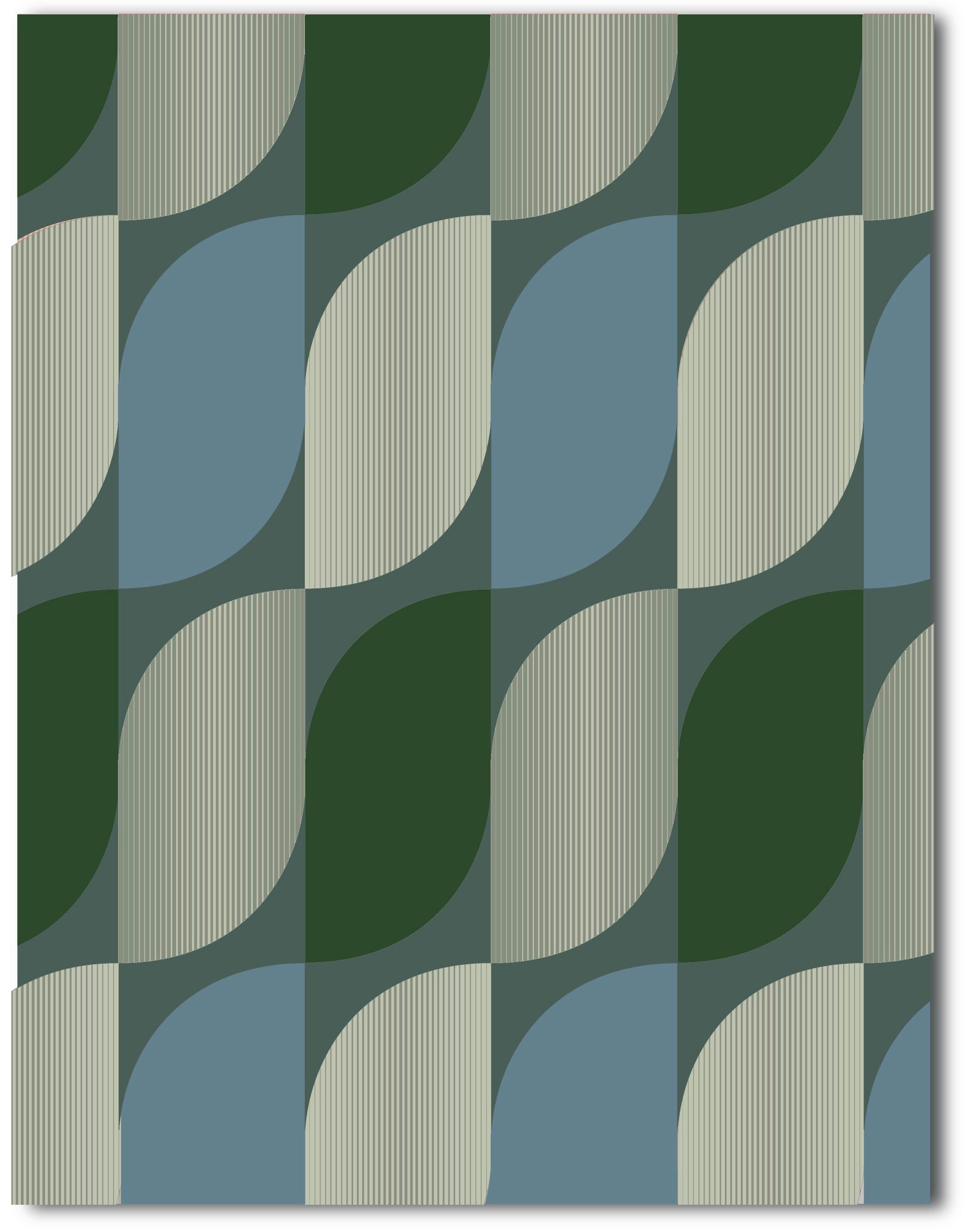 Posteljina Gala Xxl 200x200/2x60x80cm - zelena/boje petroleja, tekstil (200/200cm) - Mömax