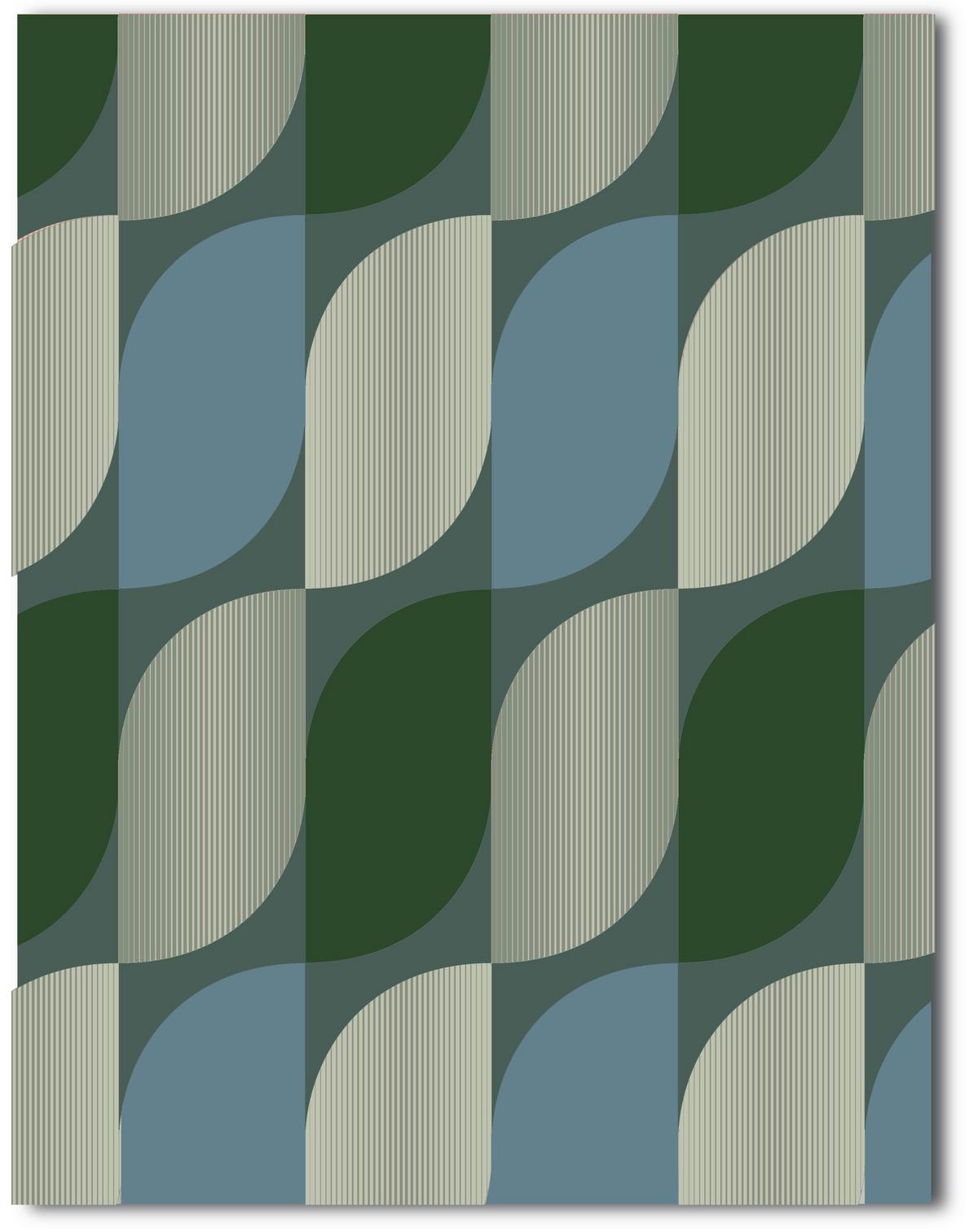Posteljina Gala 140x200/60x80cm - zelena/boje petroleja, tekstil (140/200cm) - Mömax