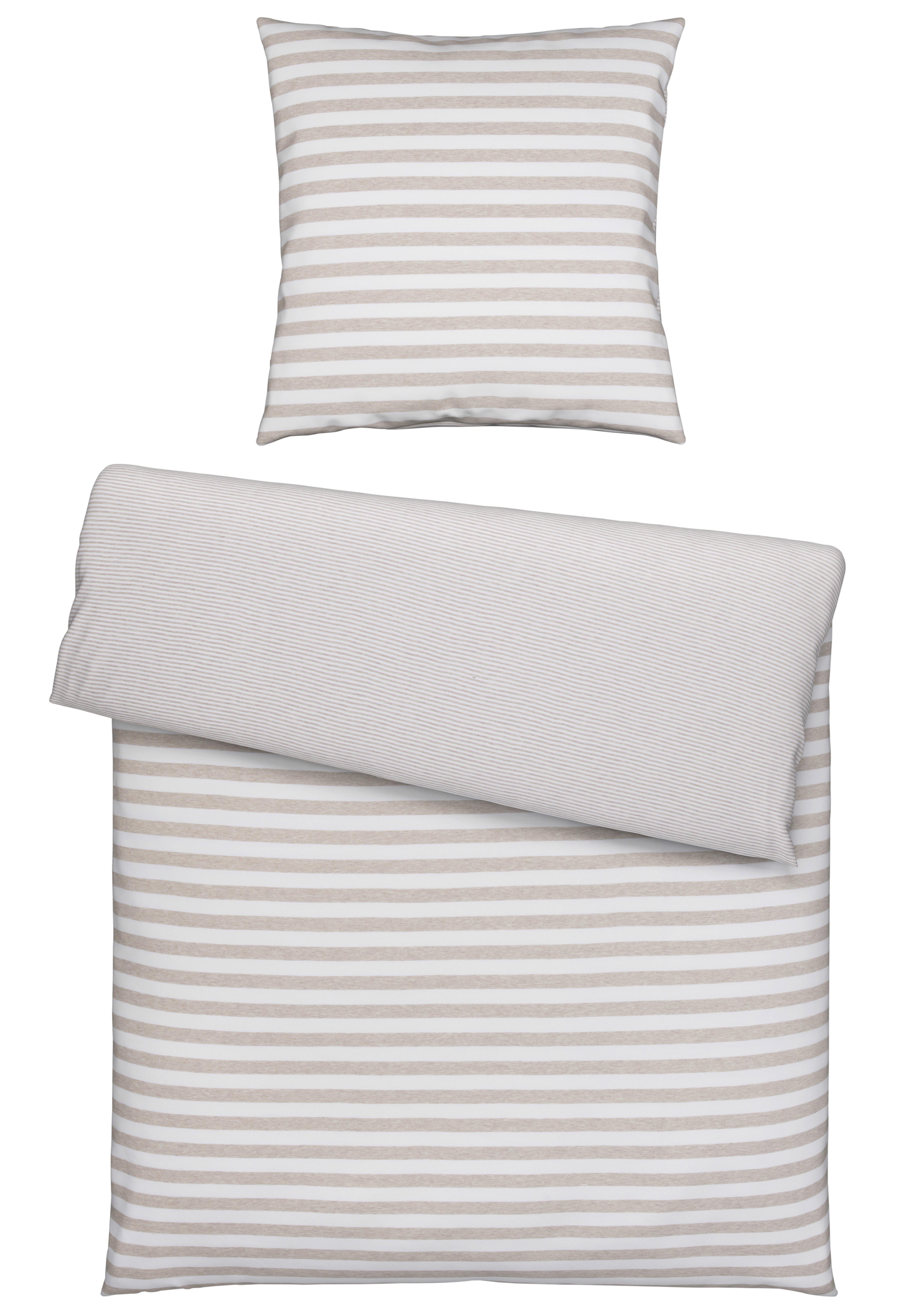 POŚCIEL DWUSTRONNA FAGARA - taupe, Konventionell, tkanina (135/200cm) - Bio:Vio