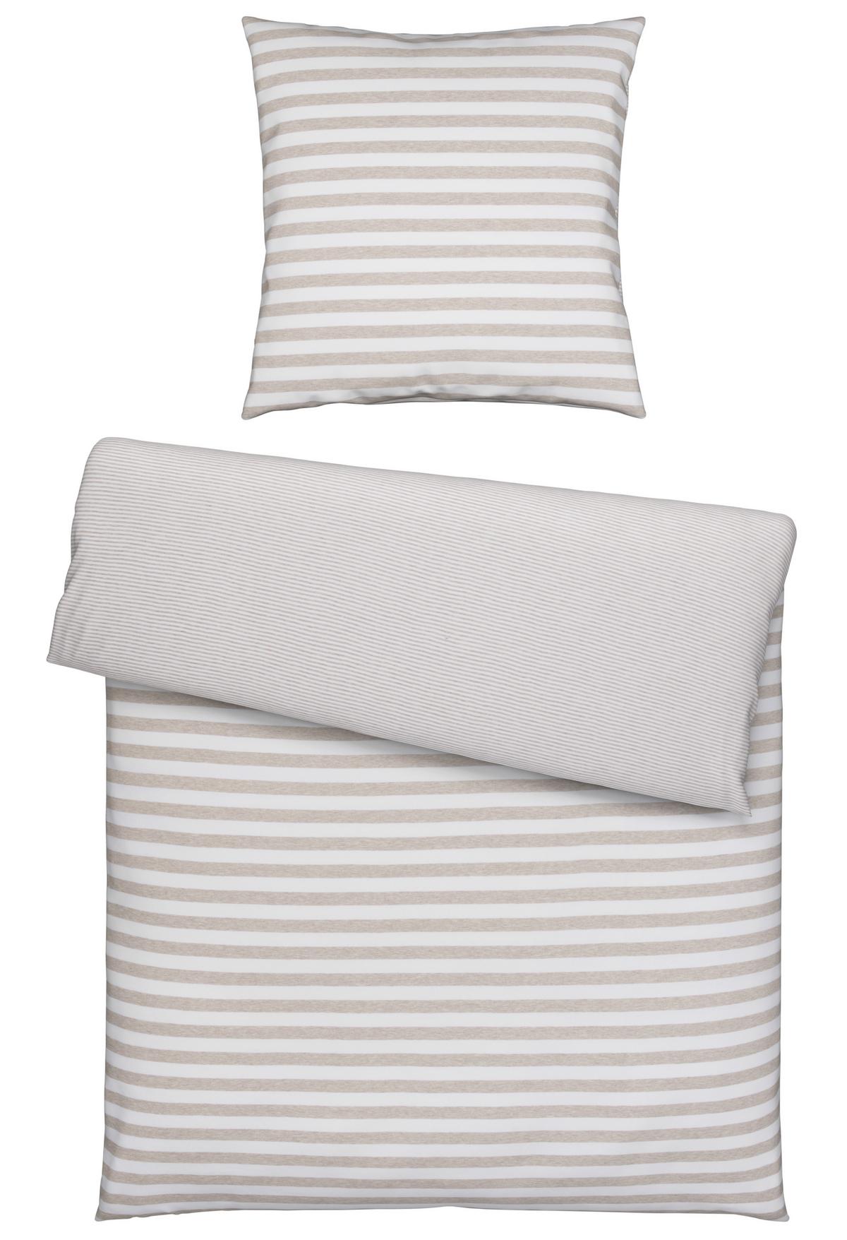 POŚCIEL DWUSTRONNA FAGARA - taupe, Konventionell, tkanina (135/200cm) - Bio:Vio