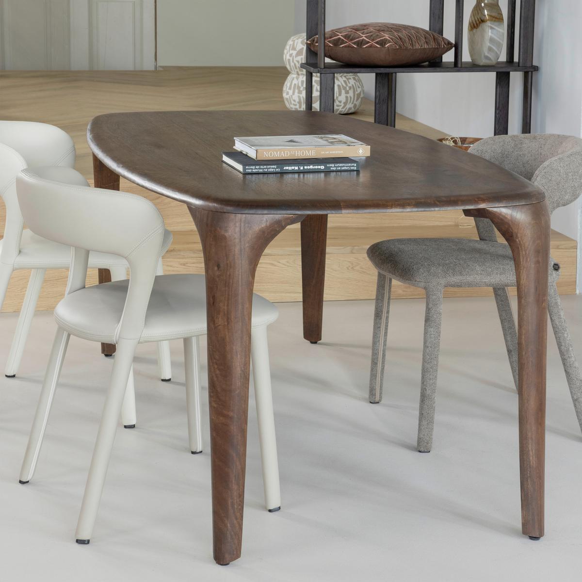 Esstisch Fiore Dunkelbraun L: 190cm - Dunkelbraun, MODERN, Holz (190/95/76cm) - Livetastic
