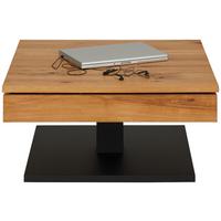 Couchtisch Monrovia in Eichefarben/Schwarz - Eichefarben/Schwarz, KONVENTIONELL, Holz/Holzwerkstoff (75/75/38cm) - Mömax