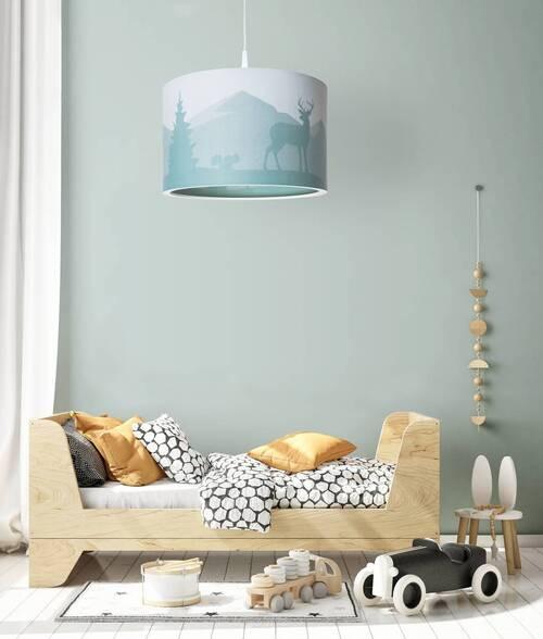 LAMPA WISZĄCA DZIECIĘCA 139523 SCANDI WALD - zielony, Basics, tworzywo sztuczne (40/25cm)
