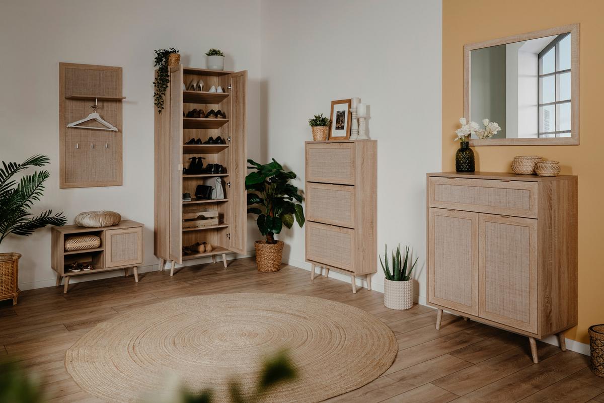 PANEL DO PRZEDPOKOJU BALI 41B 3197 - kolor dębowy, Basics, materiał drewnopochodny (55/110/30cm) - MID.YOU