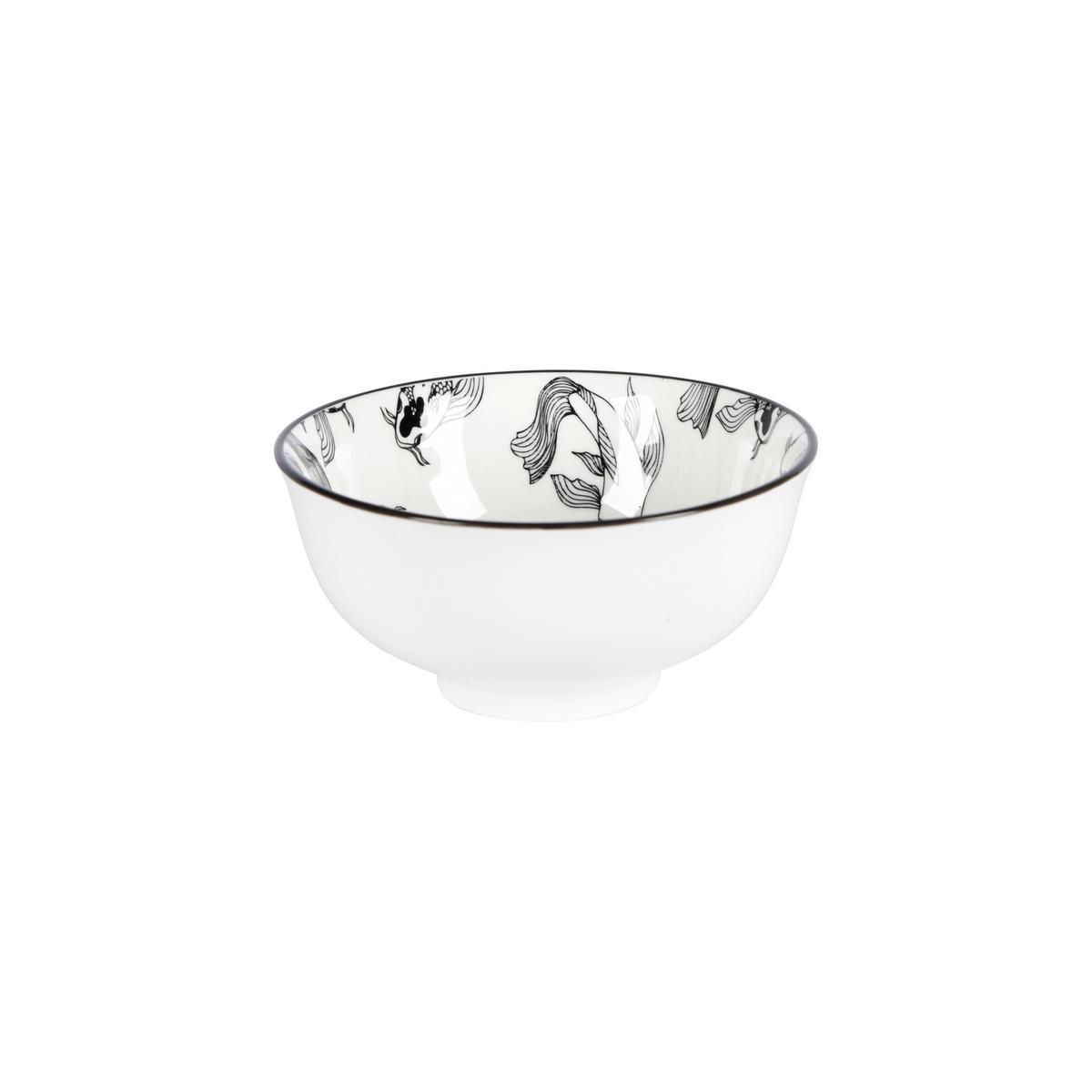 Dipschale Shiva in Schwarz/Weiß  Ø ca. 11,8cm - Schwarz/Weiß, LIFESTYLE, Keramik (11,7/5,6cm) - Mömax