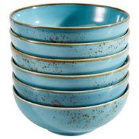 Schüsselset Nature Collection Türkis, 6-teilig - Türkis, Trend, Keramik (16,5cm) - Creatable