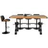 MATBORD INDUSTRIAL - svart/naturfärgad, Lifestyle, metall/trä (200/90/76cm) - Premium Living