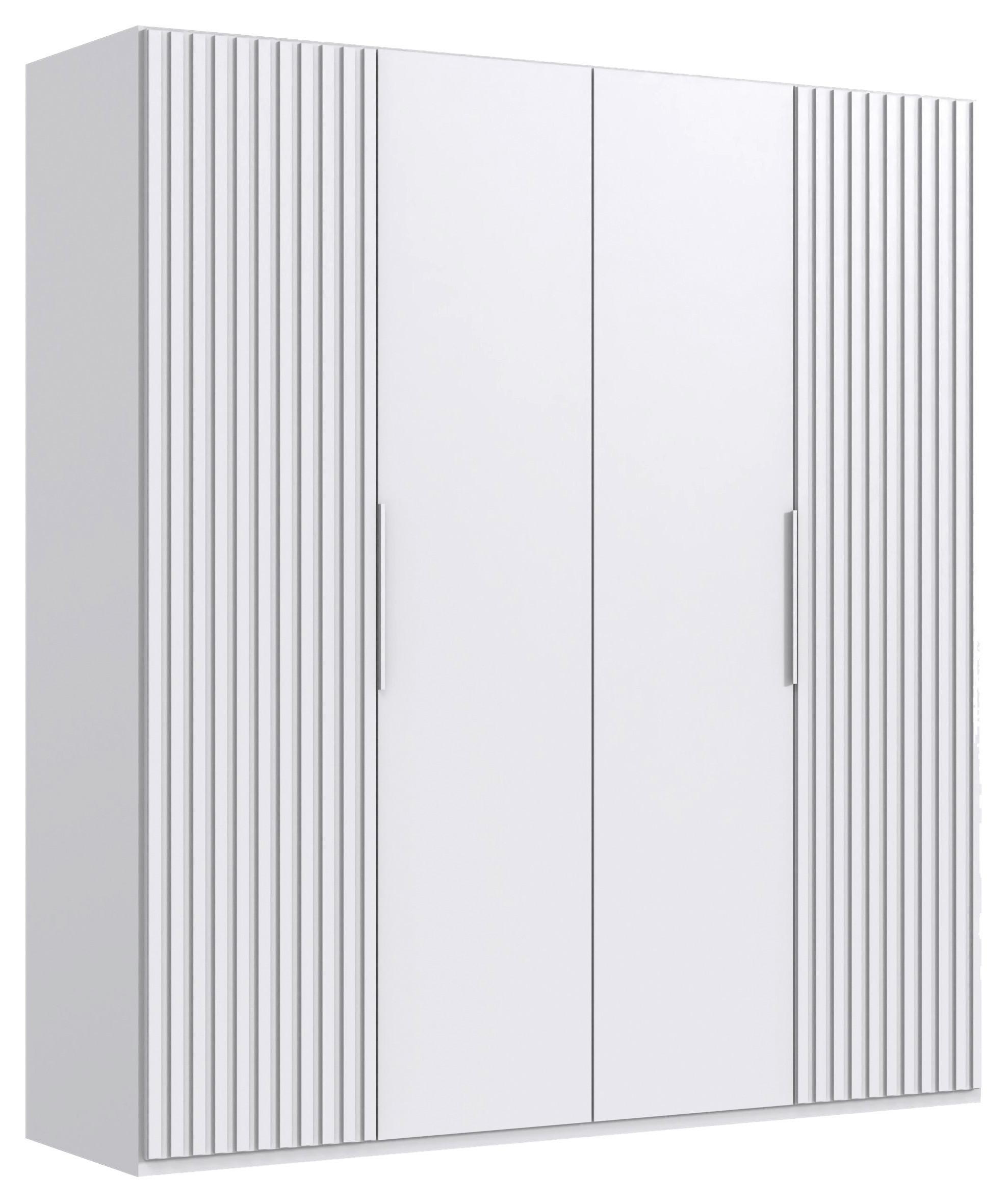 DULAP USI ROTATIVE ANDORRA - alb, Modern, material pe bază de lemn (200/216/58cm) - Modern Living