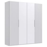 DULAP USI ROTATIVE ANDORRA - alb, Modern, material pe bază de lemn (200/216/58cm) - Modern Living