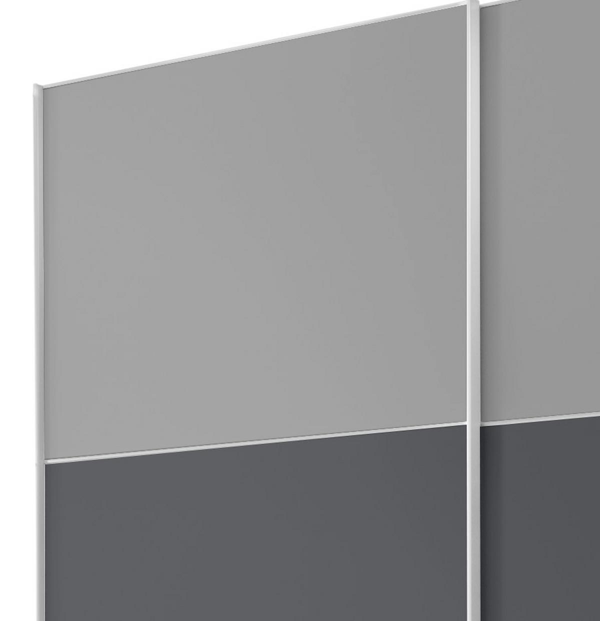 Ormar S Kliznim Vratima Includo - siva/tamno siva, Moderno, drvni materijal (188/222/68cm) - Premium Living