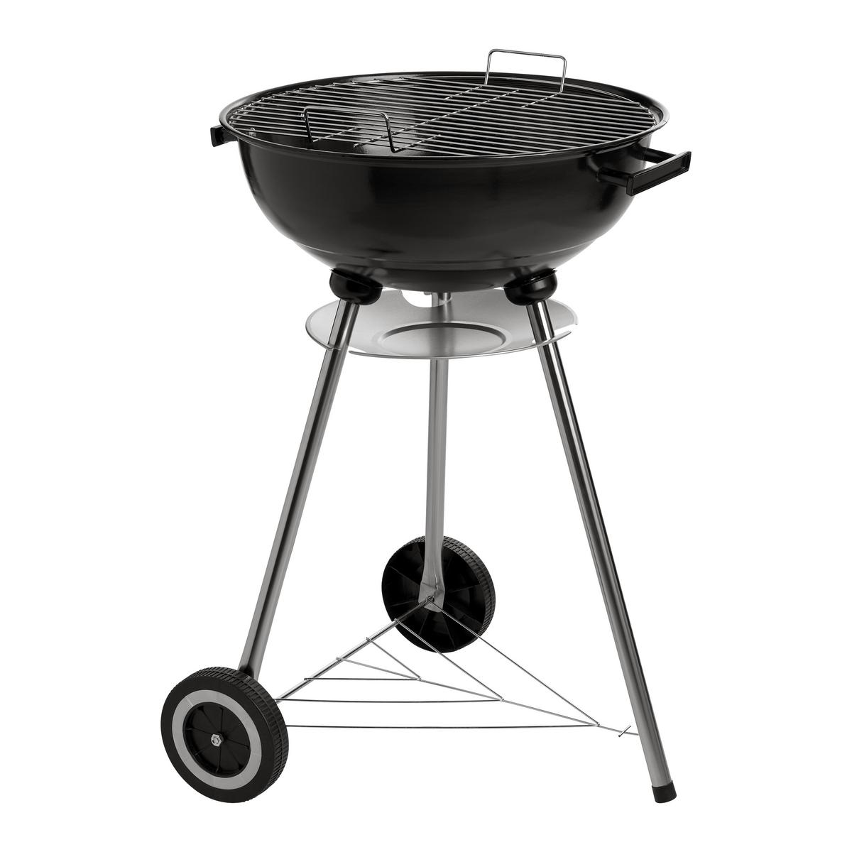 Kugelgrill Michael Schwarz - Schwarz, KONVENTIONELL, Kunststoff/Metall (54/90/48cm) - Mömax