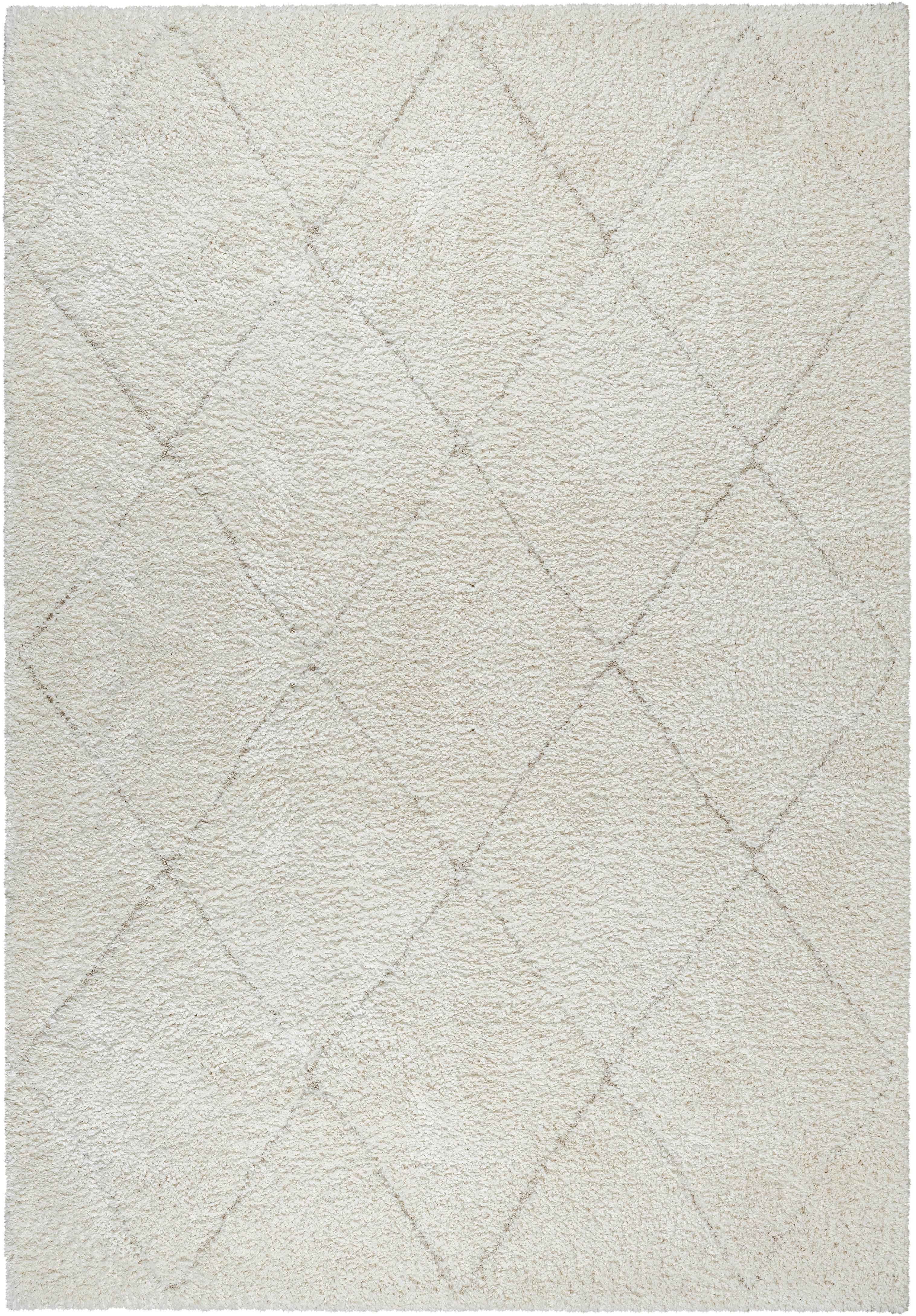Hochflorteppich Ideal Shaggy Creme ca. 200x290cm - Creme, Basics, Textil (200/290cm)