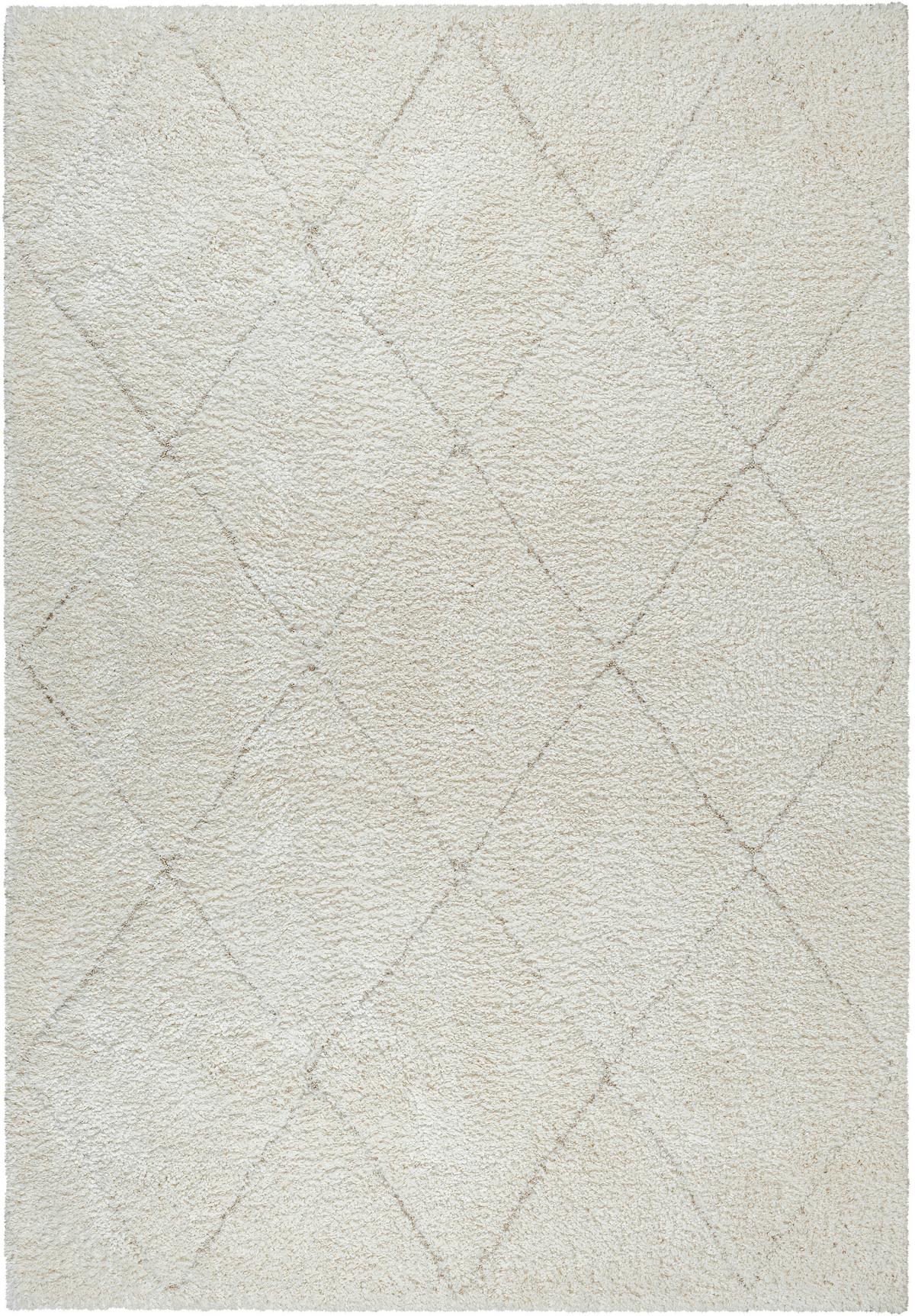 Hochflorteppich Ideal Shaggy Creme ca. 140x200cm - Creme, Basics, Textil (140/200cm)