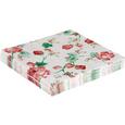Serviete Roses - bela/zelena, papir (33/33cm)