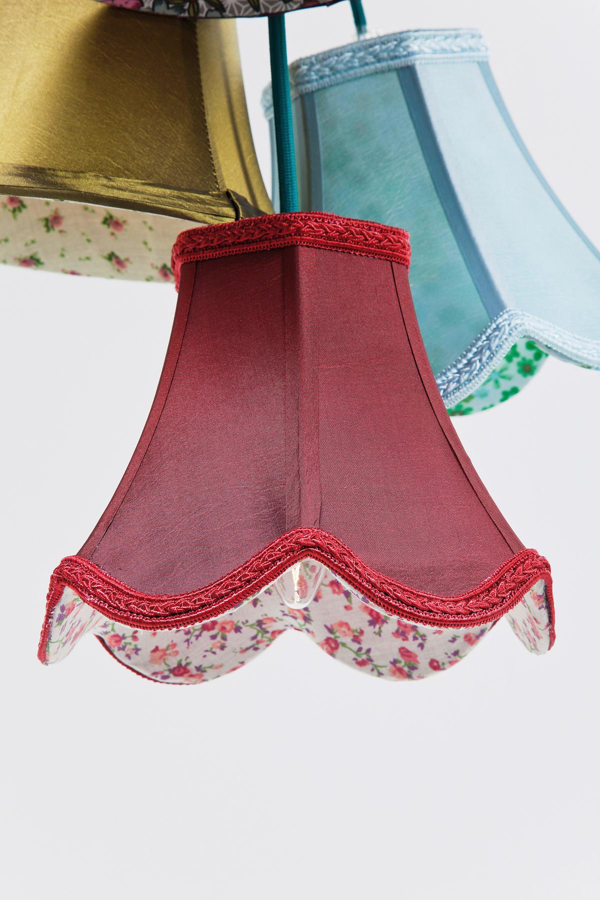 LAMPA WISZĄCA 30001 SALOON FLOWERS 5 - różnokolorowy, Lifestyle, metal/tkanina (45/92cm) - Kare-Design
