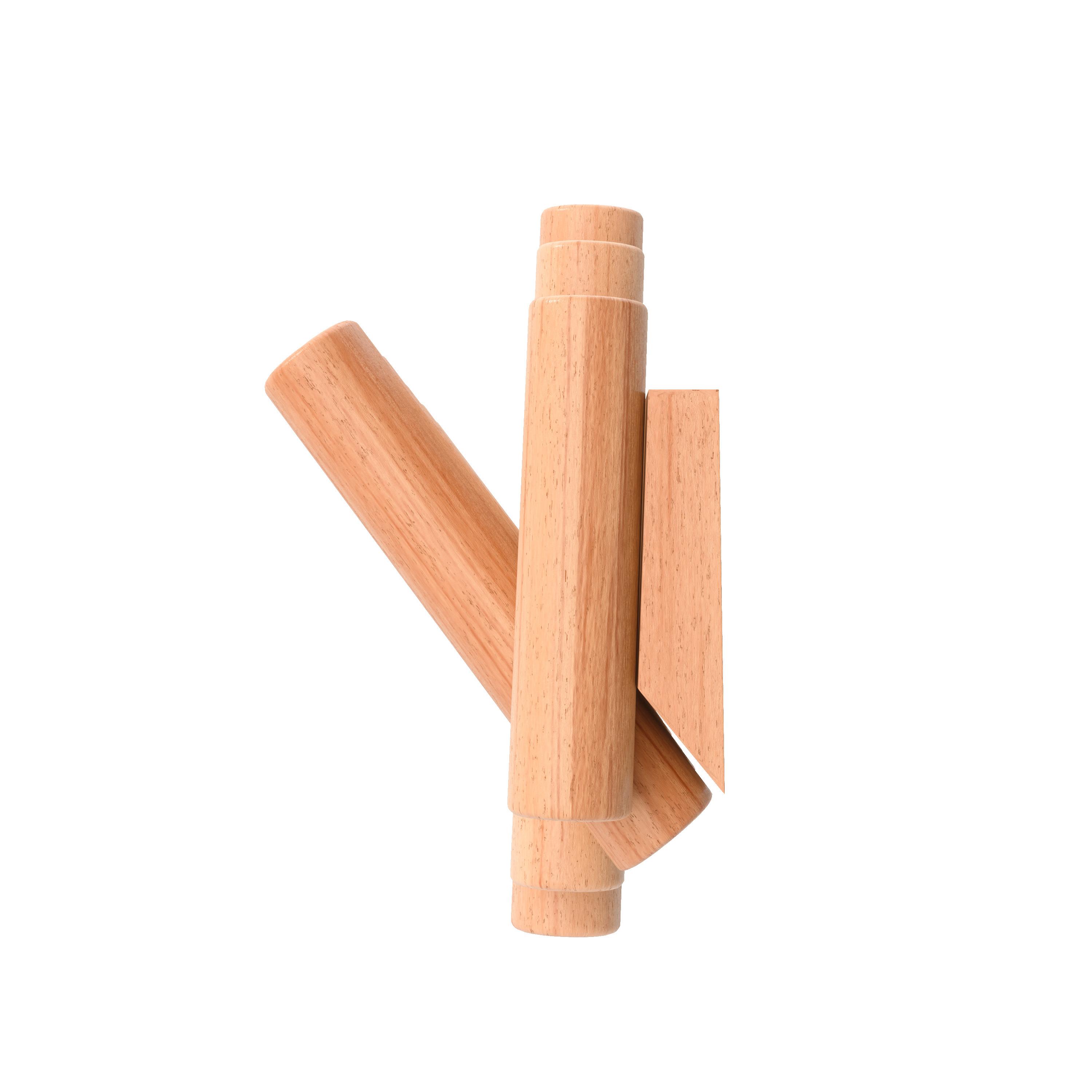 Hakenleiste Holly Naturfarben - Naturfarben, MODERN, Holz (38/17/4cm) - Mömax