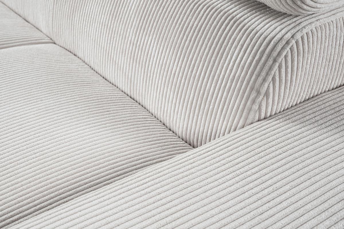 Kotna Sedežna Garnitura Lars, Krem Barva - barve kroma/črna, Basics, umetna masa/tekstil (189/268cm) - Livetastic