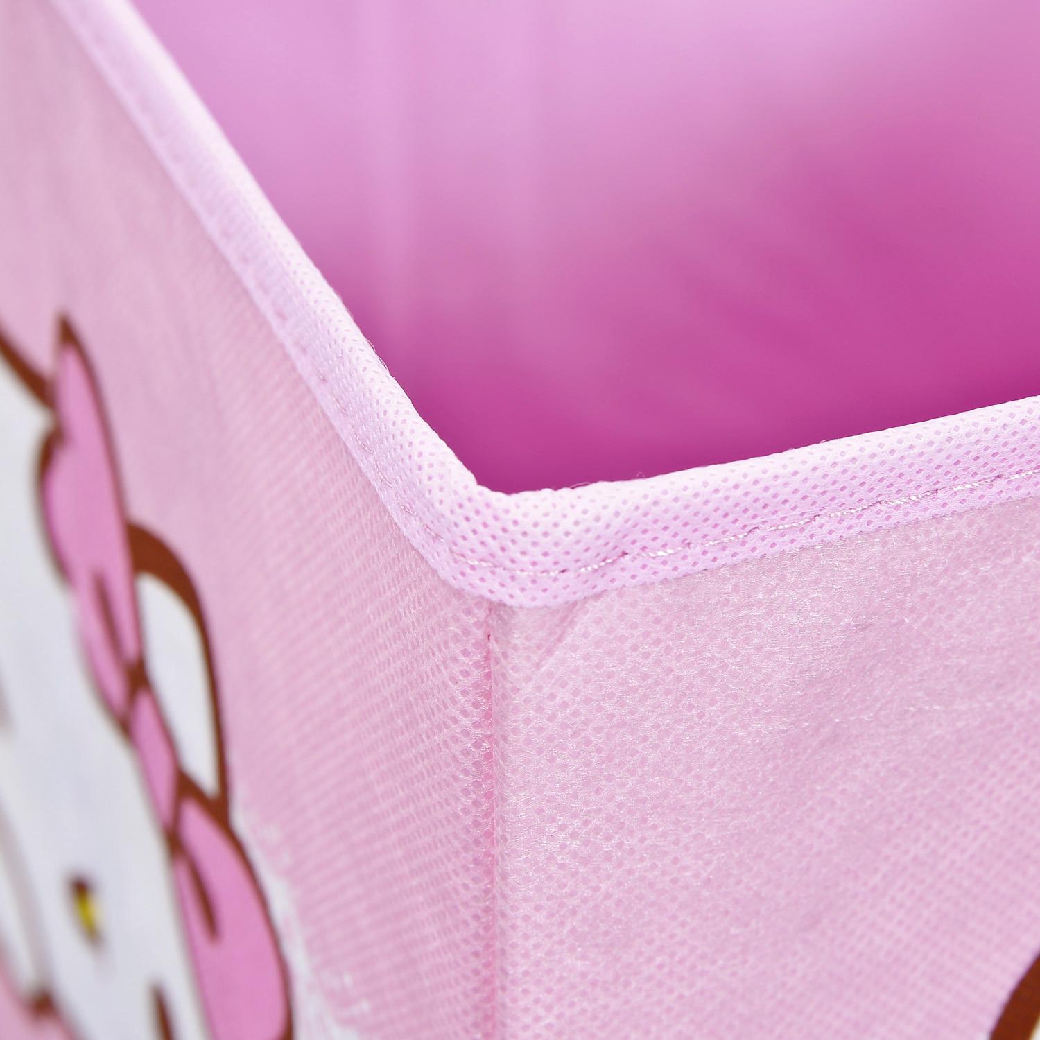 Faltbox "Hello Kitty" , rosa - Pink/Hellrosa, Basics, Textil (32/32/32cm) - Livetastic