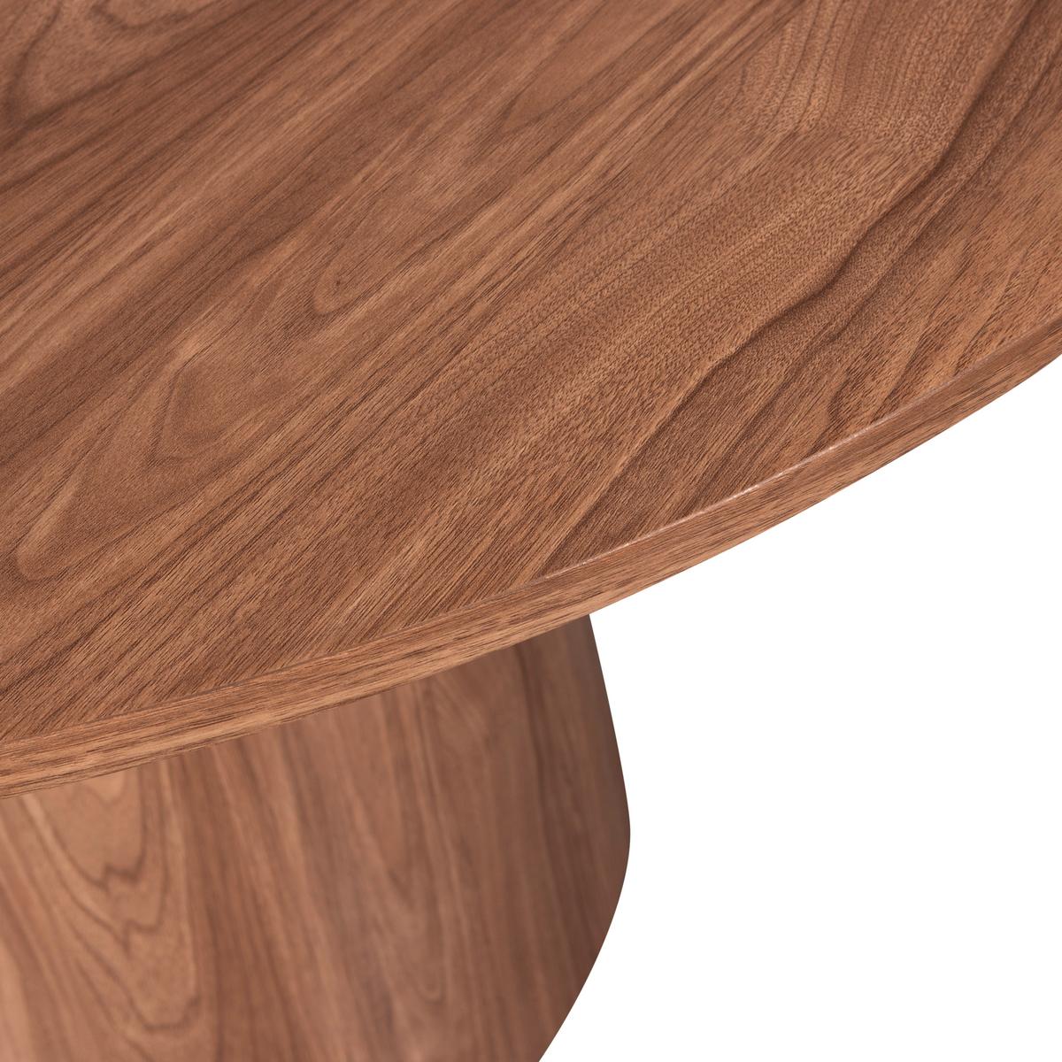Esstisch Maan Walnussfarben - Walnussfarben, Design, Holzwerkstoff (120/120/75cm) - Livetastic