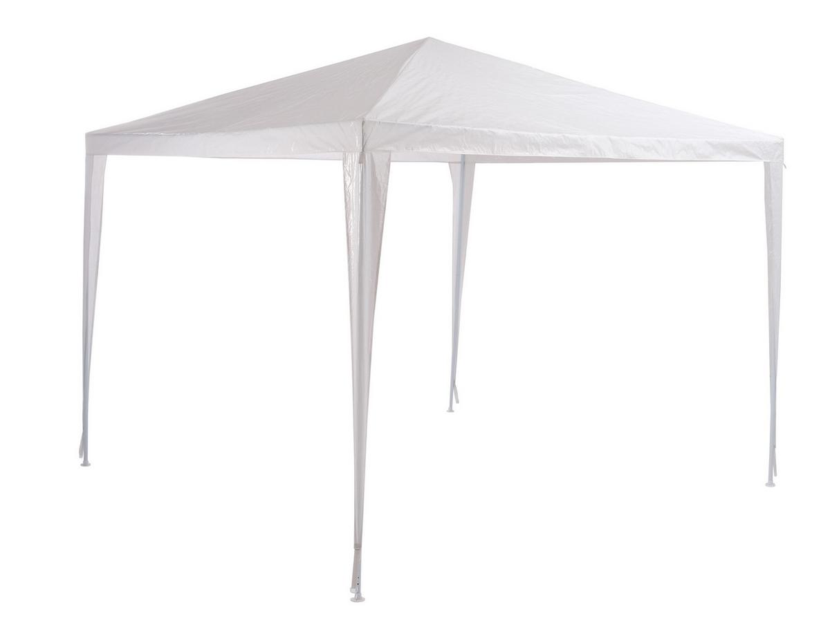 Pavillon Lui Dunkelgrau - Taupe/Weiss, Basics, Textil (300/245/300cm)