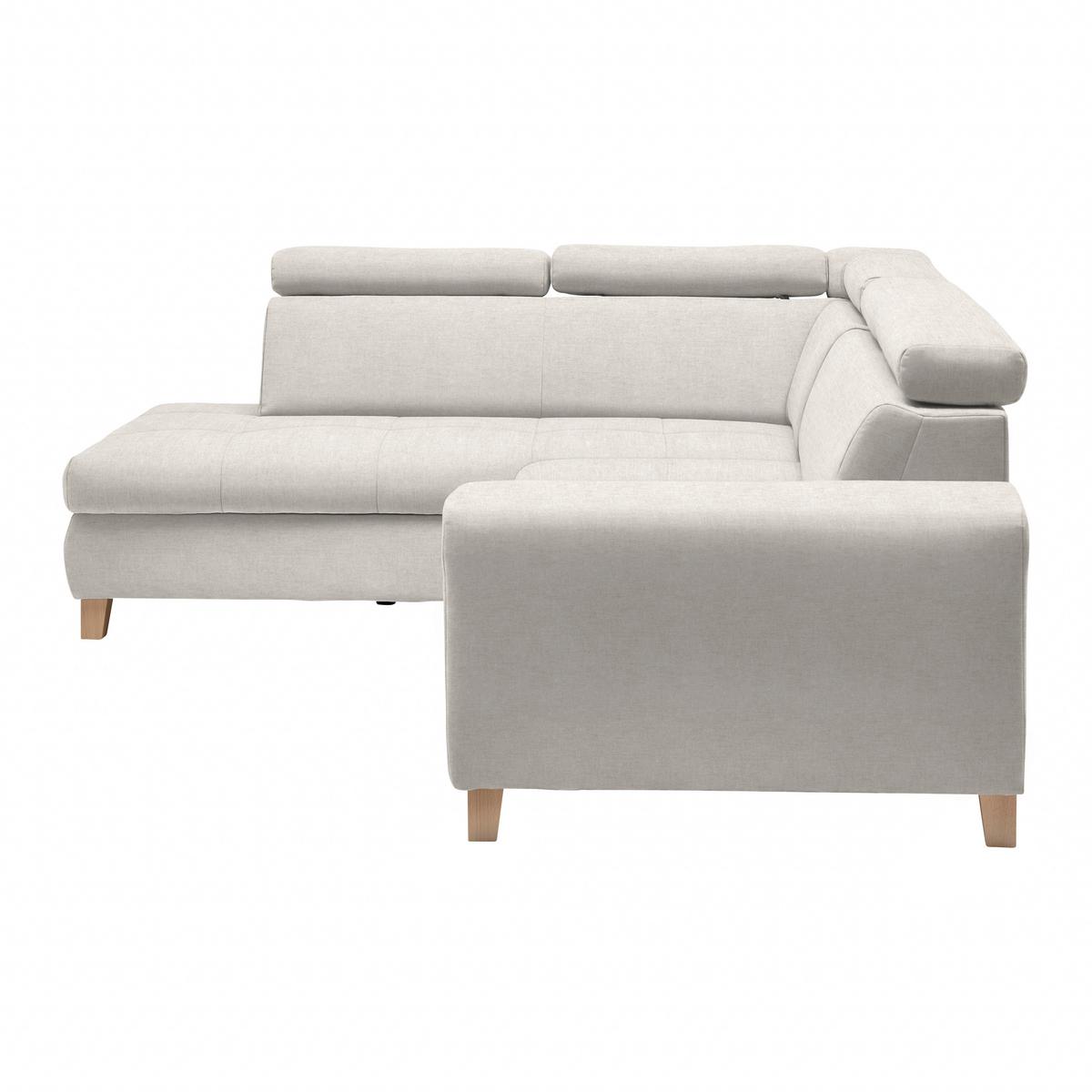 Ecksofa Lugo Creme - Creme, MODERN, Holz/Kunststoff (205/98/266cm) - Mömax
