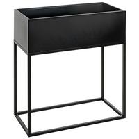 STOJAK NA KWIATY FLORA - czarny, Design, metal (60/30/70cm)