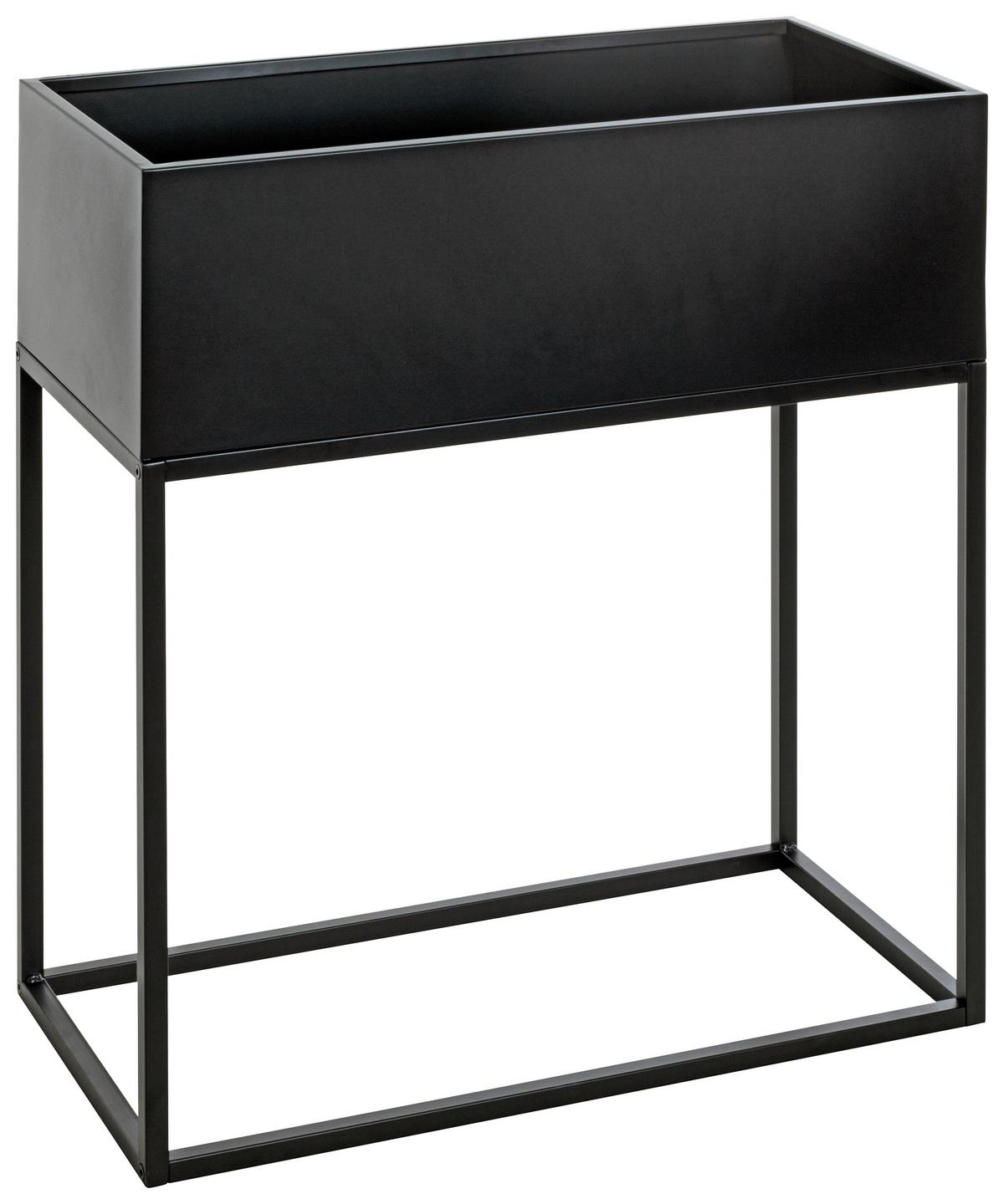 STOJAK NA KWIATY FLORA - czarny, Design, metal (60/30/70cm)