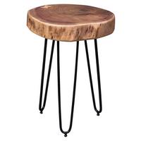 Mizica Bagli - črna/barve akacije, Design, kovina/les (35/35/45cm) - MID.YOU