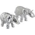 Dekoelefant Ganesha in Silber - Silberfarben, LIFESTYLE, Kunststoff (27/10/18cm)