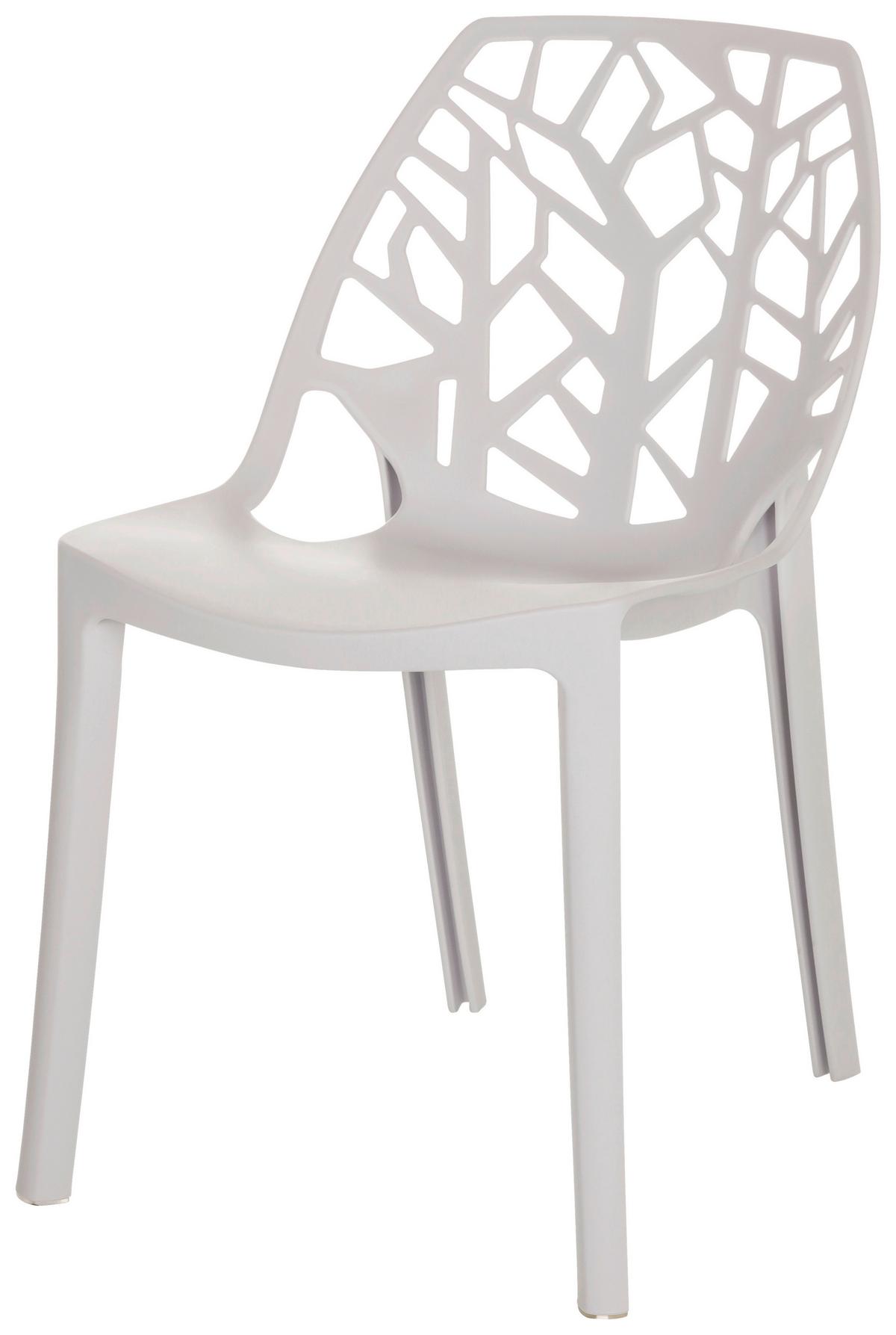 Stol Artifo Tri, Bela - bela, Basics, umetna masa (47/80/56cm) - MID.YOU