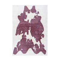 Hosszú Szálú Szőnyeg Rabbit Animal - lila/fehér, Konventionell, textil (160/230cm) - Kayoom
