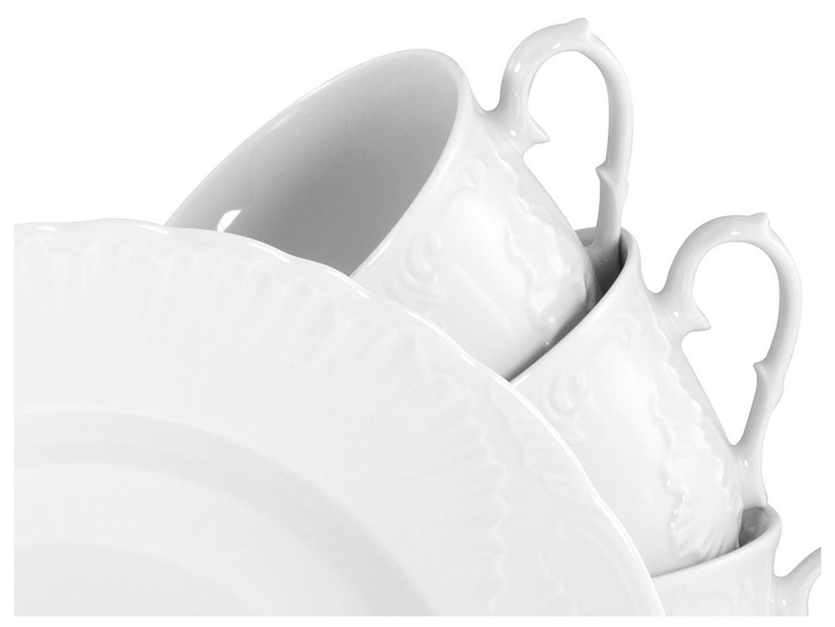 Kombinirani Servis Rokoko, 30-Delni - bela, Basics, keramika - Creatable
