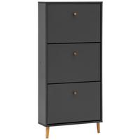 Omara Za Čevlje Bjarne, Antracit - antracit, Design, leseni material/les (59,8/131/19,55cm) - MID.YOU
